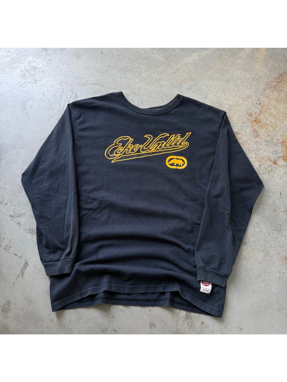 Vintage Y2K Ecko Unltd. Hip Hop Streetwear Logo Longsleeve T-shirt Size XL
